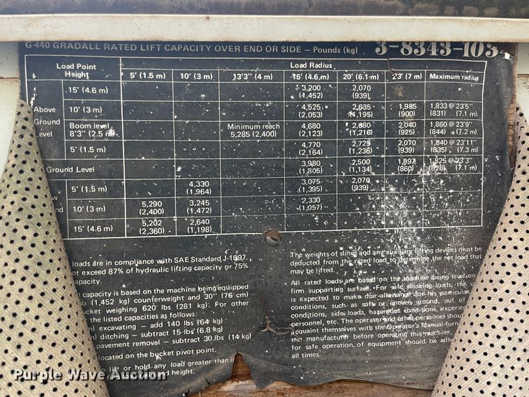 image for item ID9542 Gradall G-440  wheeled excavator