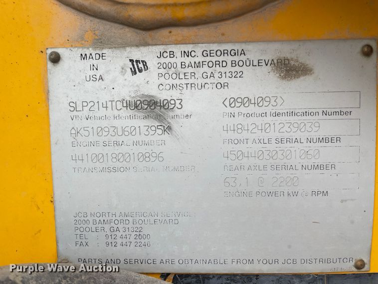 image for item ID9582 2004 JCB 214  backhoe