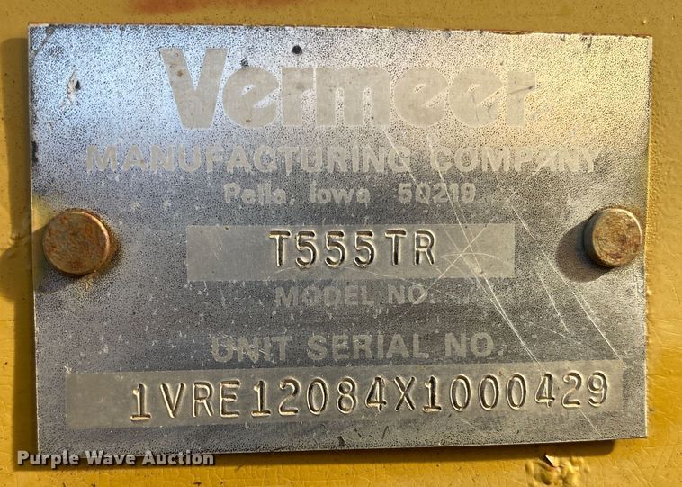 image for item IG9254 1999 Vermeer T555  trencher