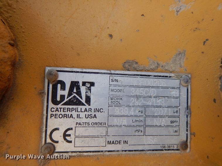image for item IO9536 Caterpillar 345C/D  bucket