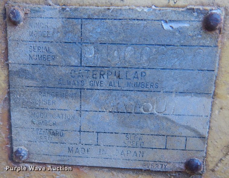 image for item IU9750 1989 Caterpillar D7G  dozer