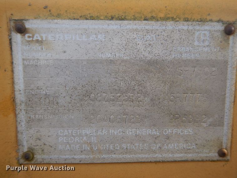 image for item IU9750 1989 Caterpillar D7G  dozer