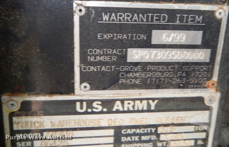 image for item IU9751 Grove AP308  crane