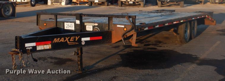 image for item IU9777 2012 Maxey  equipment trailer
