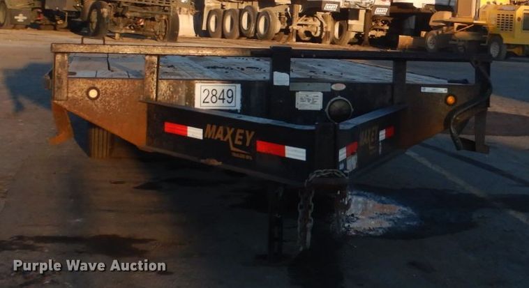 image for item IU9777 2012 Maxey  equipment trailer