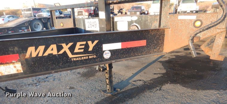 image for item IU9777 2012 Maxey  equipment trailer