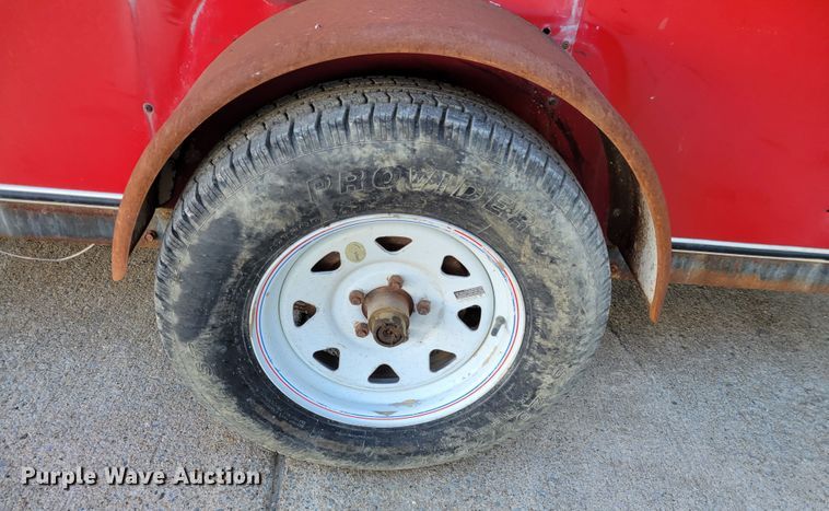 image for item IV9621 1995 Doolittle  enclosed cargo trailer