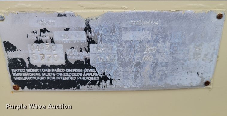 image for item IV9677 2008 JLG 4394RT  scissor lift