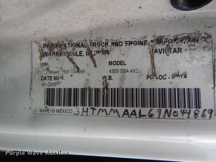 image for item IV9711 2009 International 4300  dump truck