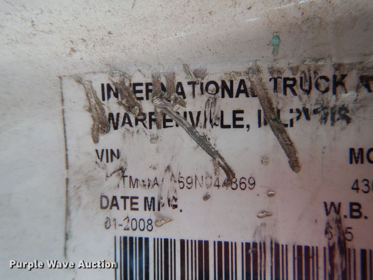 image for item IV9711 2009 International 4300  dump truck
