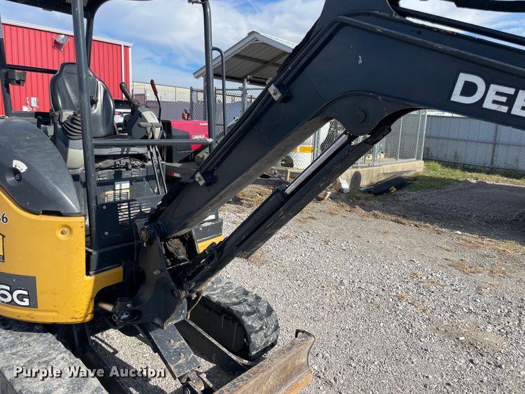 image for item IX9689 2015 John Deere 26G  mini excavator