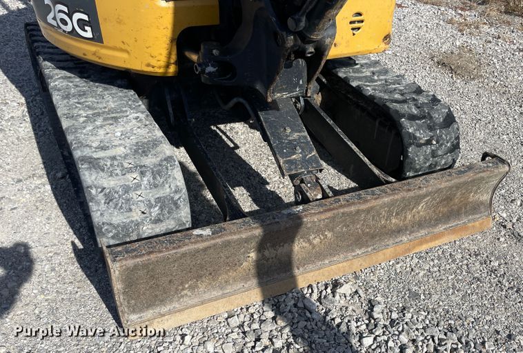 image for item IX9689 2015 John Deere 26G  mini excavator