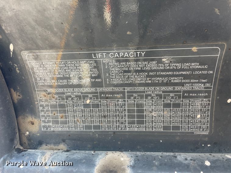 image for item IX9689 2015 John Deere 26G  mini excavator