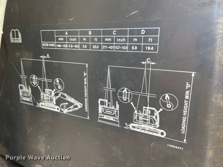 image for item IX9693 Volvo ECR145CL  excavator