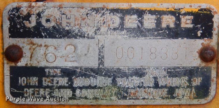 image for item JD9487 1976 John Deere 762  elevating scraper