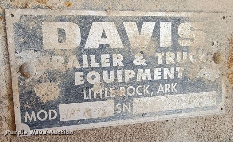 image for item JE9215 Davis  truck frame with dump bed