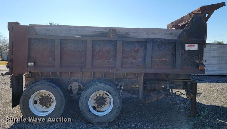 image for item JE9216 Davis  truck frame with dump bed