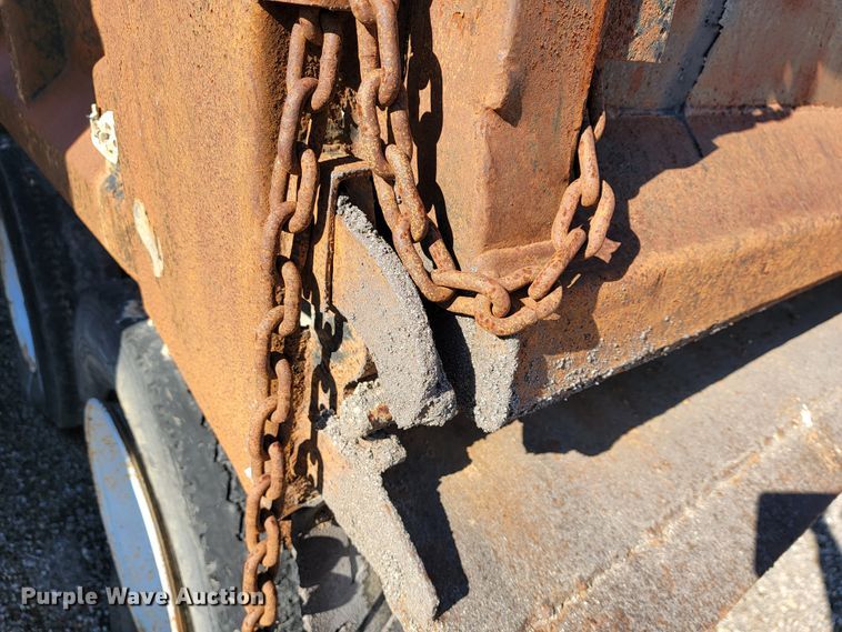 image for item JE9216 Davis  truck frame with dump bed