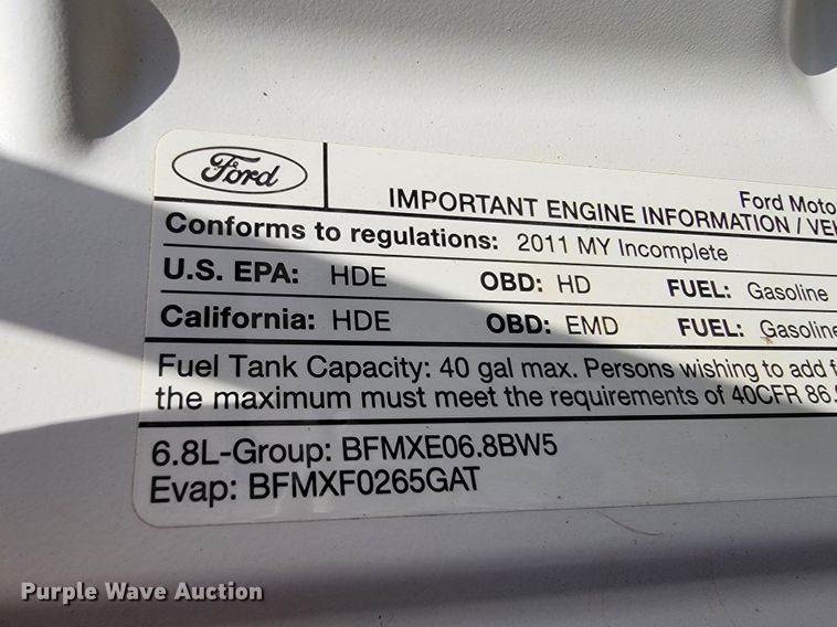 image for item JE9308 2011 Ford F450 Super Duty XL  flatbed truck