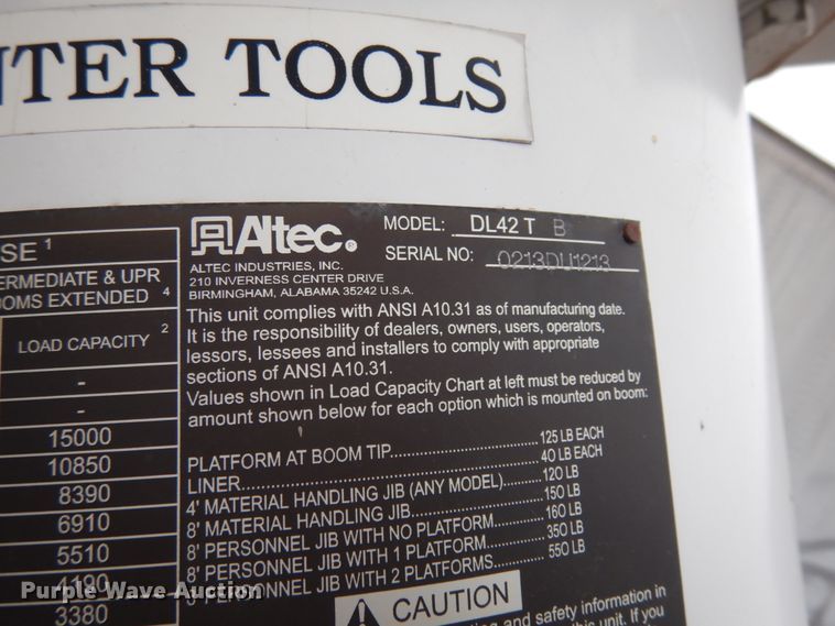 image for item JI9271 Altec DL42TB crane