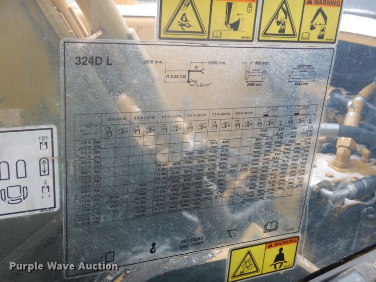 image for item JI9273 2008 Caterpillar 324D  excavator