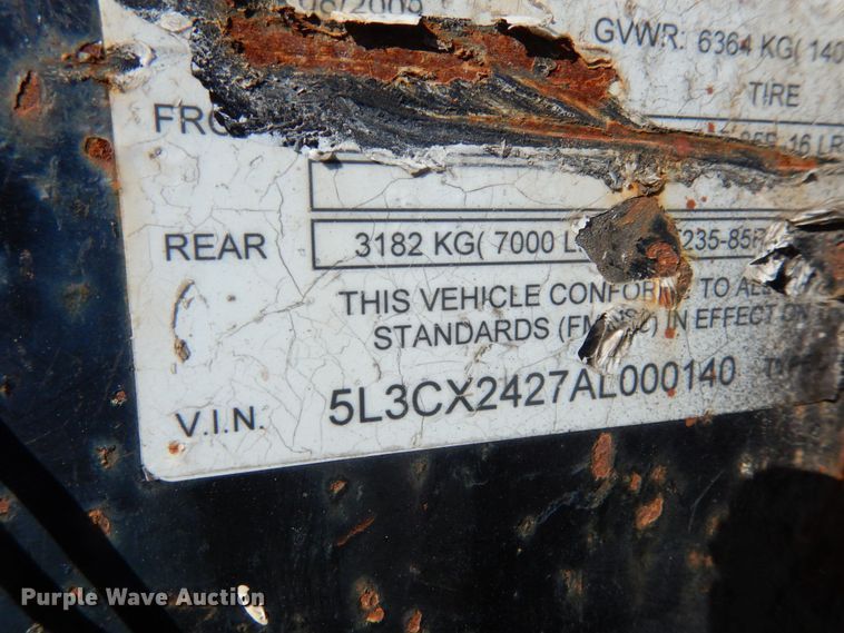 image for item JI9299 2010 Trailerman  equipment trailer