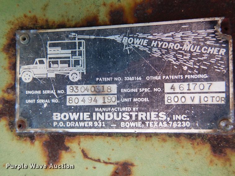 image for item JI9300 Bowie  hydroseeder