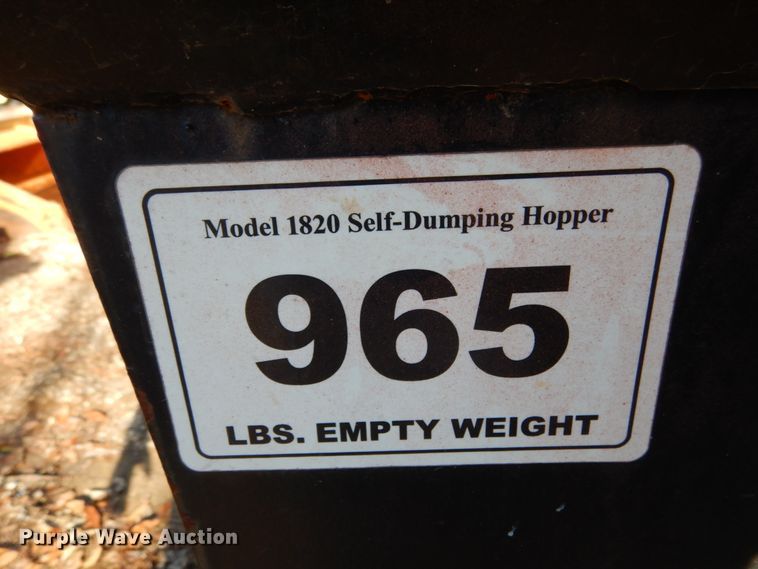 image for item JI9301 Star 1820  self dumping hopper