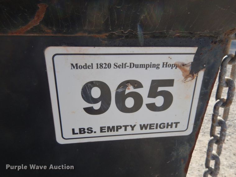 image for item JI9302 Star 1820  self dumping hopper