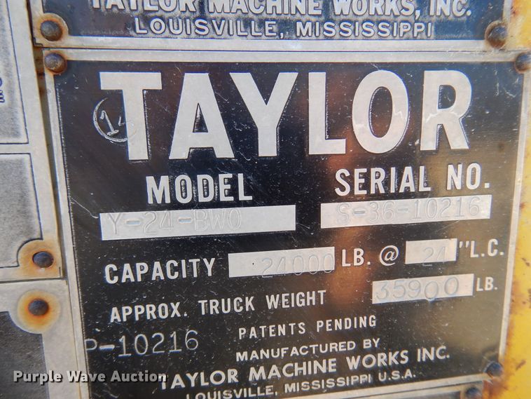 image for item JT9400 1993 Taylor Y-24-BWO  forklift