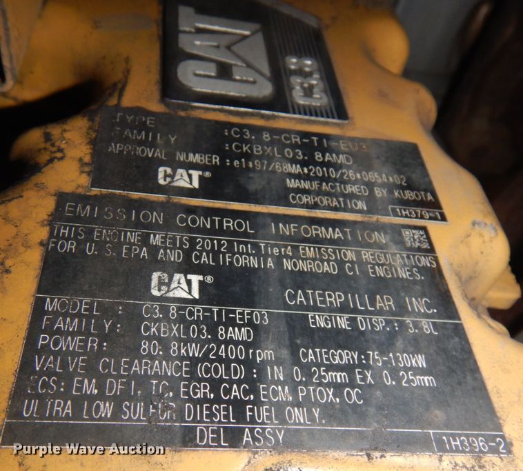 image for item JZ9786 2012 Caterpillar 272D XHP  skid steer loader