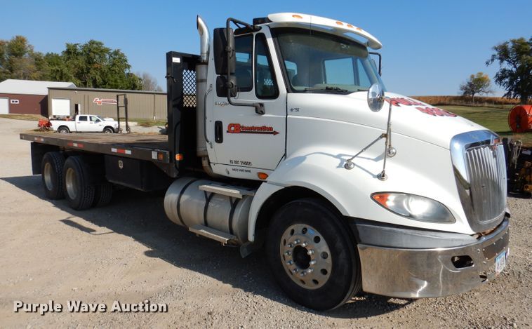 image for item KA9492 2012 International ProStar 113  flatbed truck