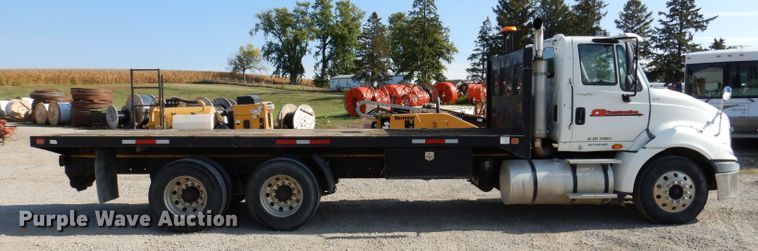 image for item KA9492 2012 International ProStar 113  flatbed truck