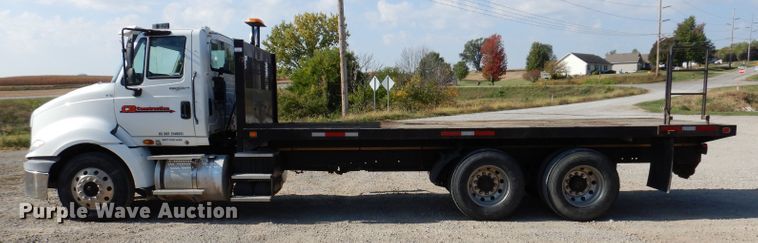 image for item KA9492 2012 International ProStar 113  flatbed truck