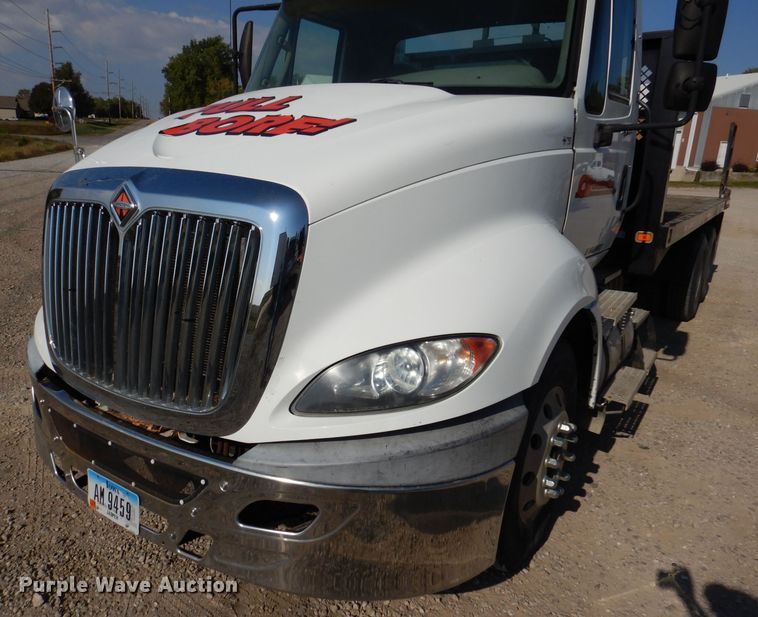 image for item KA9492 2012 International ProStar 113  flatbed truck