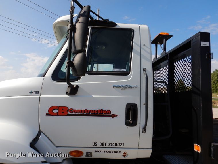 image for item KA9492 2012 International ProStar 113  flatbed truck