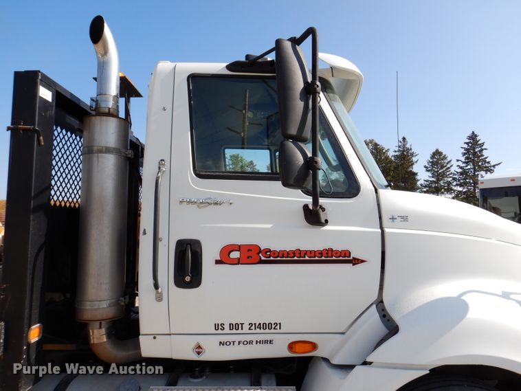 image for item KA9492 2012 International ProStar 113  flatbed truck