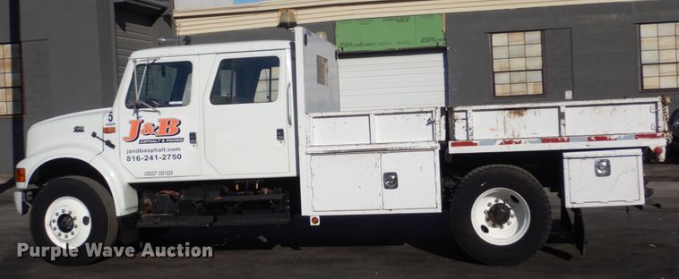 image for item KO9791 2001 International 4700  Crew Cab dump truck
