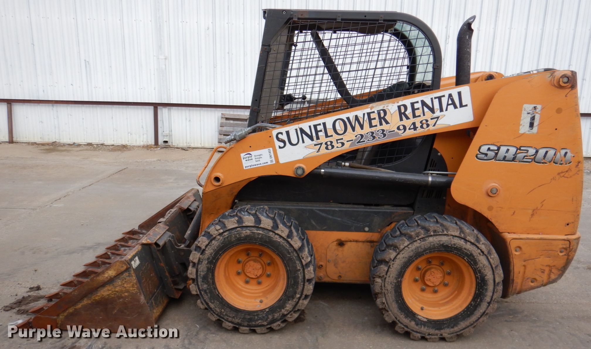 2012 Case SR200 skid steer loader in Topeka, KS Item DK1453 sold