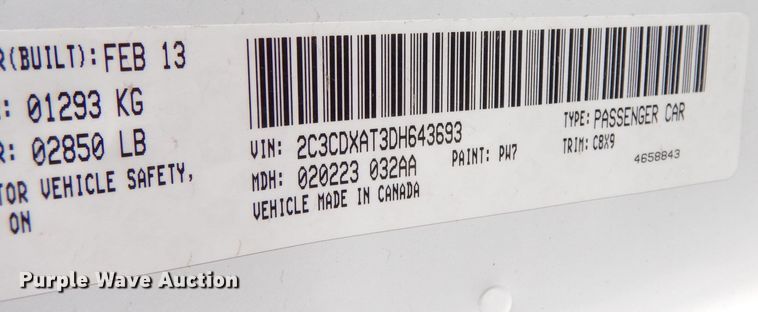 image for item DK3229 2013 Dodge Charger Police