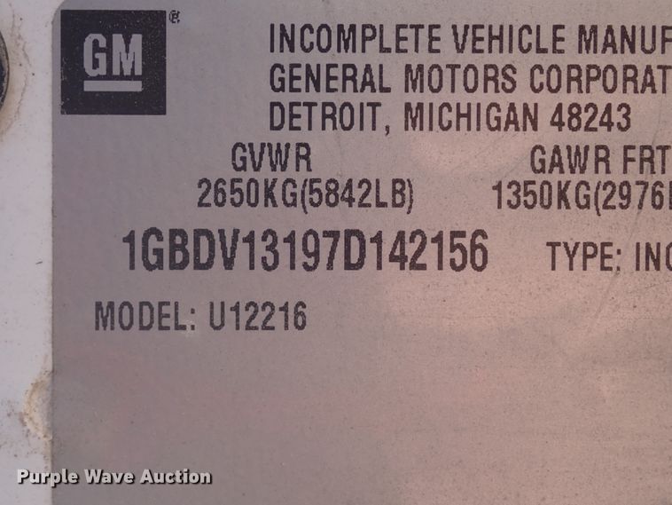image for item DL6140 2007 Chevrolet Uplander  van