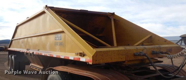 image for item DM5325 1977 Load King 182SG  bottom dump trailer