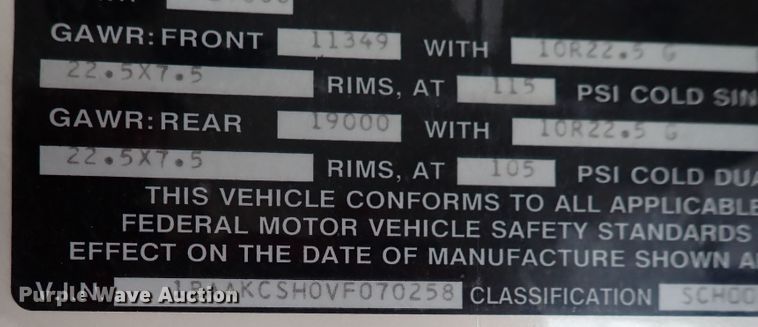 image for item DN2385 1997 Blue Bird TC2000  school bus