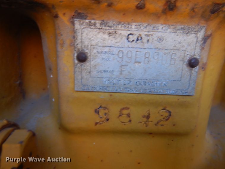 image for item DN5418 1964 Caterpillar 12E  rigid frame motor grader
