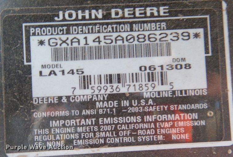 image for item DN5419 John Deere LA145  lawn mower