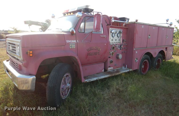 image for item IR9111 1975 Chevrolet C65  pumper fire truck