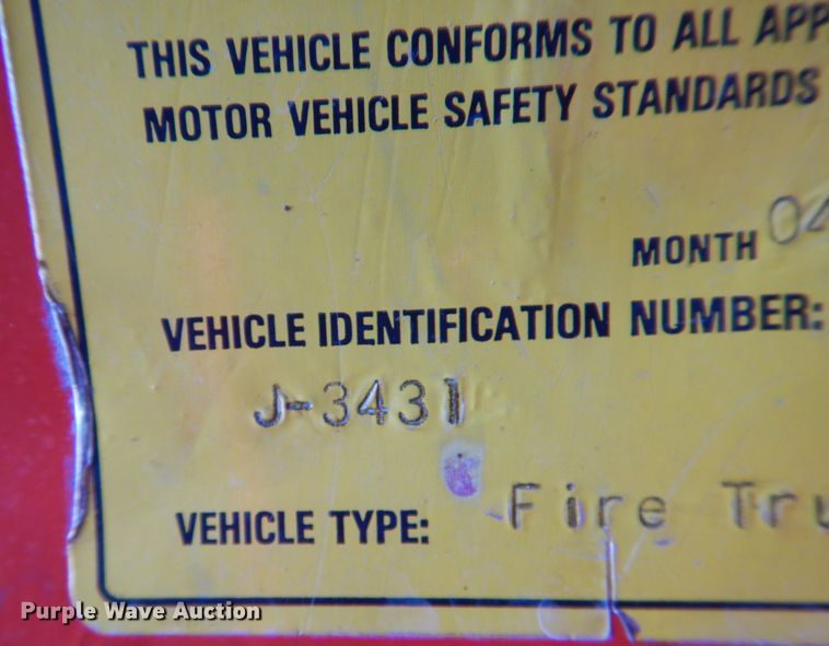 image for item IR9111 1975 Chevrolet C65  pumper fire truck