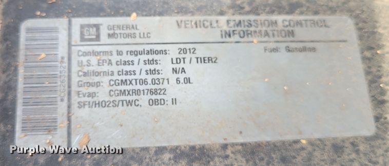 image for item IV9720 2012 Chevrolet Silverado 1500  Crew Cab pickup truck