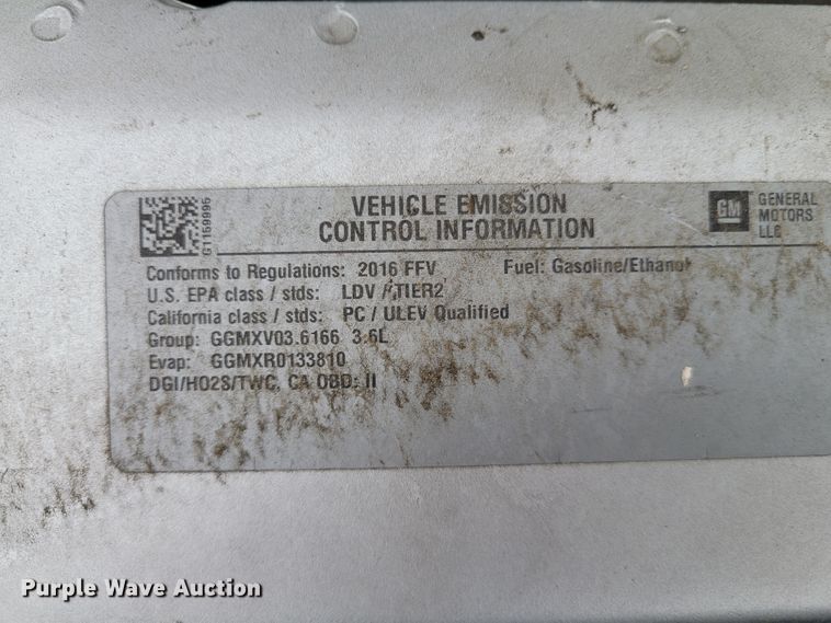 image for item IV9729 2016 Chevrolet Impala Limited Police Cruiser