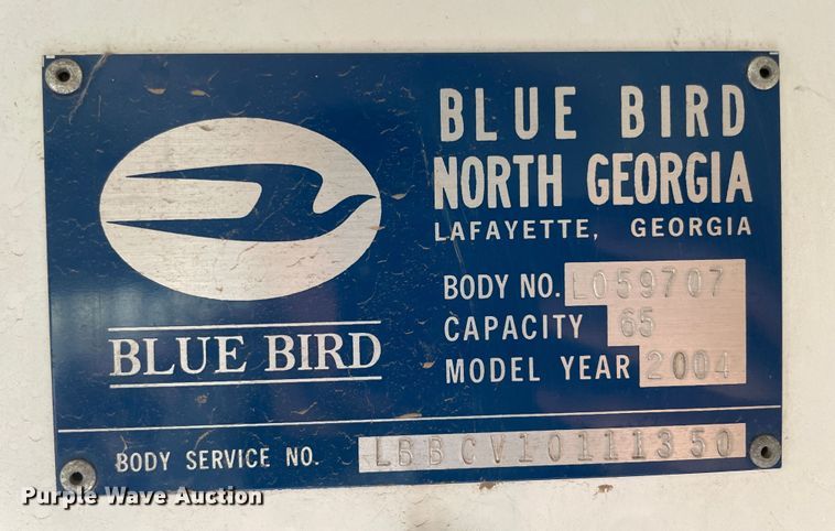 image for item IX9616 2004 Blue Bird Vision  school bus